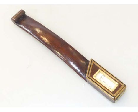 Knitting stick, inscribed Emma