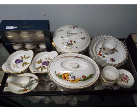 A quantity of Royal Worcester table wares to include 'Evesham', 'Pershore' and similar.