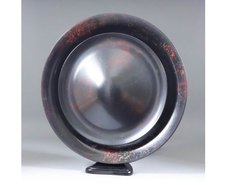 A Bakelite Speaker Designed by Louis Christiaan Kalff (1897-1976), circa 1930, on cast iron triangular stand, 19ins high