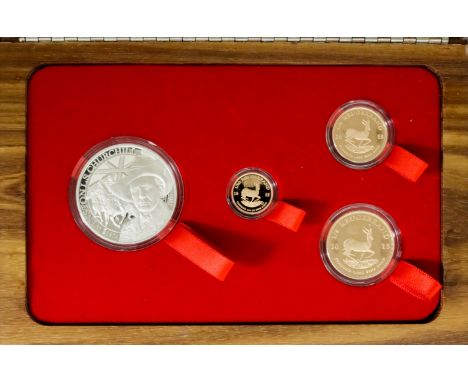 A South African 2015 Fractional Krugerrand Coin Set, commemorating Winston Churchill (1874-1965) and his service in South Afr