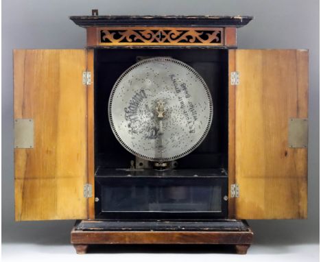 "The Britannia" Table Top Polyphon to take 11.75ins metal discs, late 19th Century by B. H. A. Ste. Croix, and London, with 4