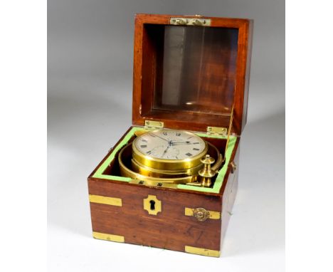 An early Brass Bound Mahogany Cased One Day Marine Chronometer, George IV circa 1825, by John R. Arnold of London, No. 568, t