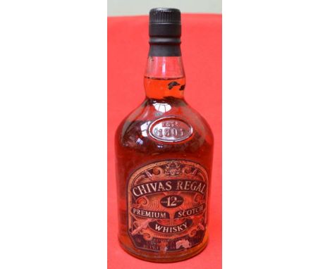 Chivas Regal premium scotch whisky 12 year old 1980's bottling 1l 40gl