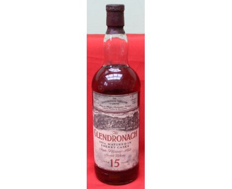 Glendronach 15 Year Old Sherry Cask 1990s Single Malt Scotch Whisky, 1l, 40%