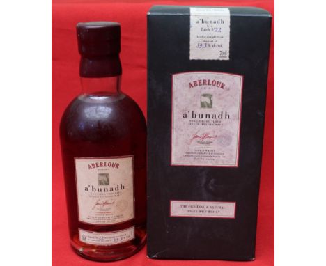 Aberlour A'Bunadh Batch #22 Single Malt Scotch Whisky, 70cl, 59.3%