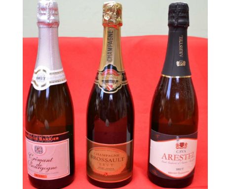 Three assorted bottles of sparkling wine (3)
