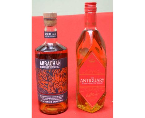 the Antiquary blended scotch whisky 700ml 40% Abrachan blended malt scotch whisky 70cl 41%