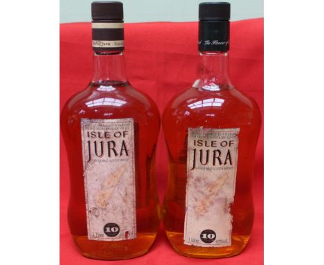 Isle of Jura single malt scotch whisky aged 10 years. 1L (2)