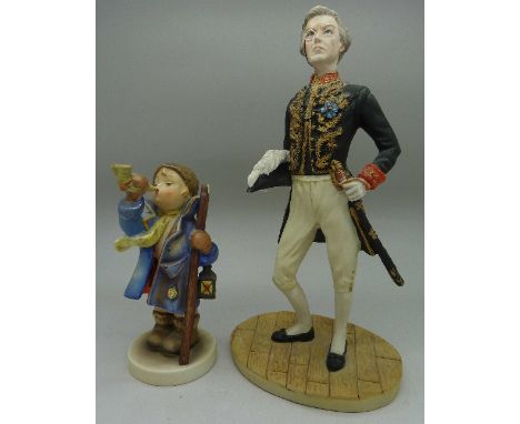 A Hummel figure and a Coalport figure, The Gilbert and Sullivan Collection, Sir Joseph Porter KCB from H.M.S. Pinafore, limit