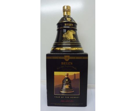 A Bell's Fine Old Scotch Whisky Celebration Decanter, Year of The Monkey, 1992, sealed with contents, boxed