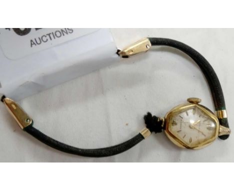 ANKER LADIES ROLLED GOLD ART DECO COCKTAIL WATCH