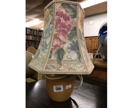 WOODEN TABLE LAMP &amp; SHADE