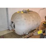 Clawson tank Company 500 gallon stainless steel pressure vessel, 150psi, 2002, serial number 61614,