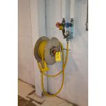 Strahman mixer valve and stainless steel hose reel, RIGGING FEE $50