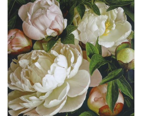 Mia Tarney (b.1973), limited edition glicee print, 'Peony Gardenia', signed in pencil, limited edition 26/150, COA verso, 67 