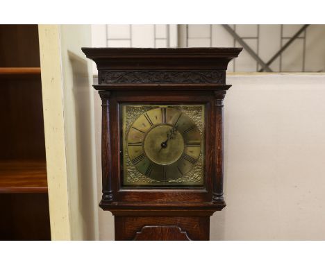 Bayley of Uttoxeter.  A George III oak longcase clock, height 185cm