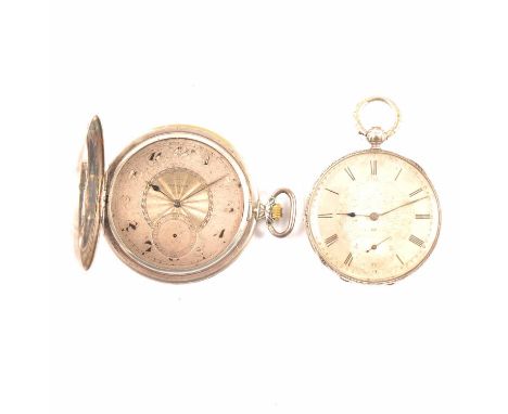 Maxima Chronometer slim dress pocket watch, 800 standard silver and enamelled case, 47.5mm, part engine turned dial, movement