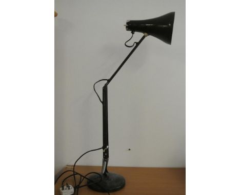 HOME/ LIGHTING - A Mid Century Terry Herbert 'Anglepoise Lighting Ltd' green lamp, Pattern Number 90, with some age related w