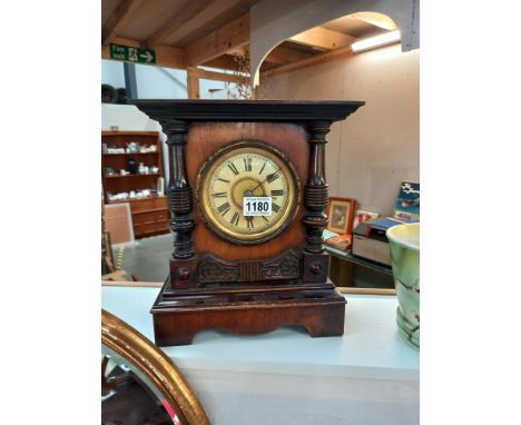 An Edwardian mantle clock COLLECT ONLY