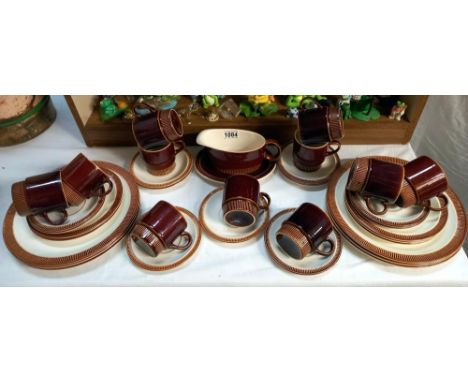 A good lot of vintage Poole tea &amp; dinnerware approximately 49 pieces COLLECT ONLY