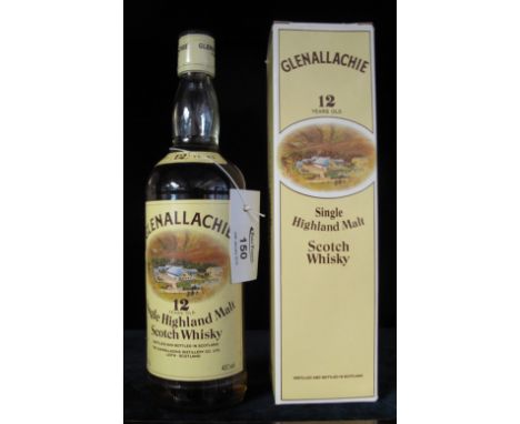 Glenallachie 12 year old Single Highland Malt Scotch Whisky, 75cl., 40% vol., in original square section cardboard box.(B.P. 