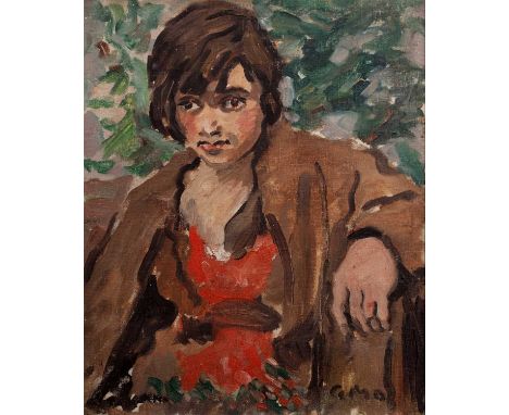 Adrian Daintrey (1902-1988)Portrait of Suzannesigned with initialsoil on canvas45 x 37cm.