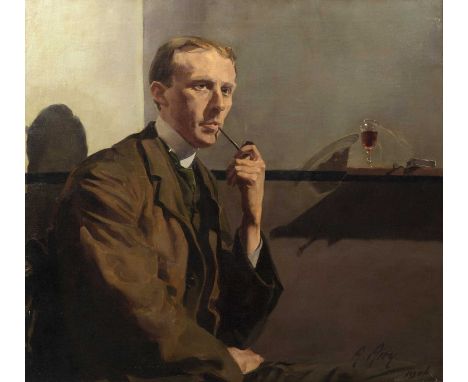 Anna Airy (1882-1964)Portrait of Mr Pocock, 1908signed and dated (lower right)oil on canvas85 x 91cm.   Many who knew her con