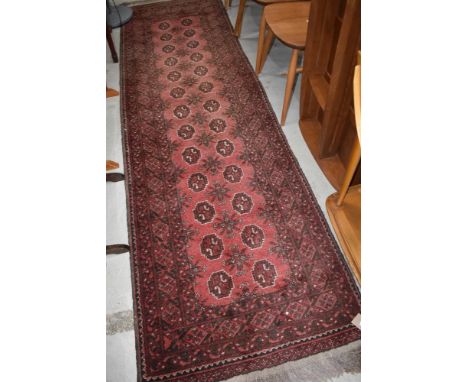 A traditional Persian style carpet runner, approx.270 x 79cm