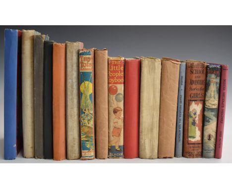Sixteen 1930's &amp; 40's children's humour and adventure annuals, titles include The Mickey Mouse Annual, Knockout Fun Book,