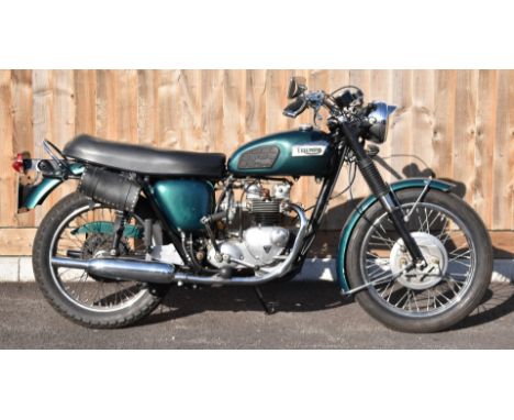 1962/1970 Triumph Trophy / Daytona motorcycle, registration number MGO 122P, with V5c, the frame dating to 1962 with a 1970 T