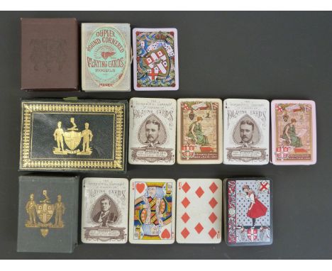 Four packs of Worshipful Company of Makers of Playing Cards playing cards, comprising 1887 Jubilee, in original tax wrapper, 