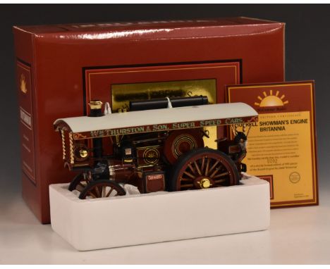 Midsummer Models Britannia Burrell Showman's Engine, 1:24 scale diecast model boxed with certificate, limited edition 092 of 