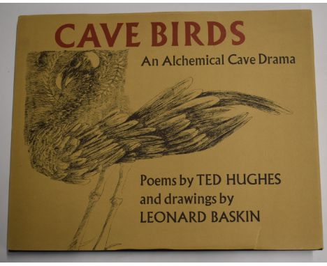 [Signed] Cave Birds An Alchemical Cave Drama Poems by Ted Hughes with drawings by Leonard Baskin, published Viking Press 1978