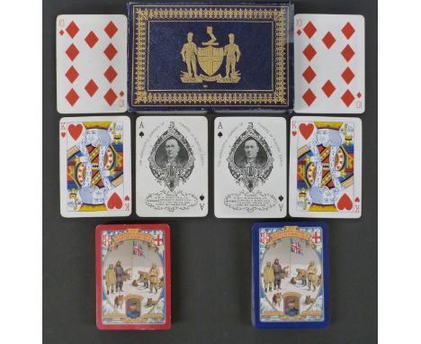 Worshipful Company of Makers of Playing Cards playing cards, 1912 South Pole expedition double pack, in original slip case