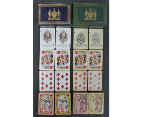 Four packs of Worshipful Company of Makers of Playing Cards playing cards, comprising two double packs for 1904 and 1903, wit