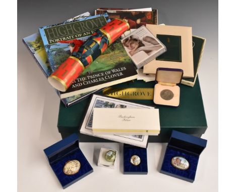 Ephemera, books and gifts relating to HRH Prince Charles and Highgrove House and estate including invitations to various even