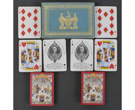 Worshipful Company of Makers of Playing Cards playing cards, 1912 South Pole expedition double pack, in original slip case