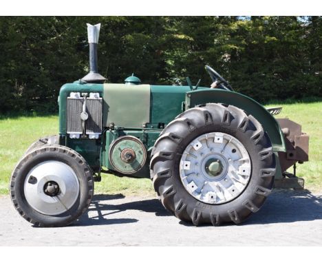 Marshall M single cylinder diesel tractor with winch to rear, runs and drives10%+VAT buyer's premium on this lotPLEASE NOTE t