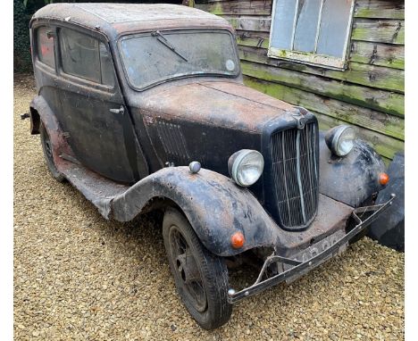 1934 Morris 8 saloon motor car, original Gloucester registration number AAD20, with V5c, 1964 buff logbook, 1960's and early 