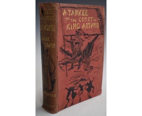 Mark Twain A Yankee At The Court Of King Arthur with 220 Illustrations by Dan. Beard, published London Chatto &amp; Windus 18