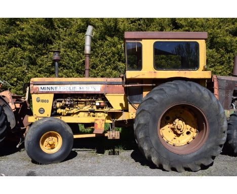 Minneapolis-Moline G1000 tractor with 6 cylinder diesel engine, 5693 hours recorded10%+VAT buyer's premium on this lotPLEASE 