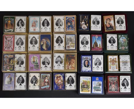Forty packs of Worshipful Company of Makers of Playing Cards playing cards, comprising twenty double packs, 1980, 1981, 1982,