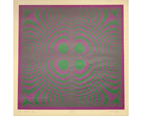 Richard Allen (British, 1933-1999), ‘ Quadro ‘ (1968) screenprint on wove paper, Artist’s Proof. Abstract geometric Quadro – 