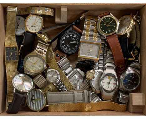 Collection of 22 watches mostly gents (some ladies) to include; Bentima Star 17 Jewels Swiss Made 9ct gold ladies watch, Seko