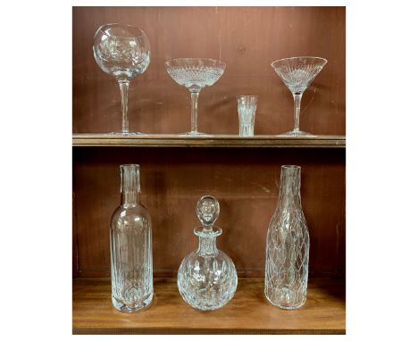 Cumbria Crystal, range of Cumbria Crystal drinking vessels, to include, Gin Glass (20.5cm), Cocktail glass (14.5cm), Champagn