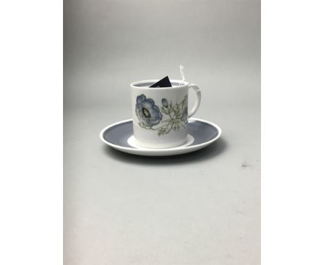 SUSIE COOPER 'GLEN MIST' PART COFFEE SERVICE, comprising coffee pot, five cups, saucers, cream and sugar; along with a Susie 