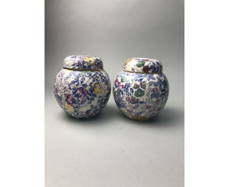 LOT OF MASONS GINGER JARS, with other ceramic items