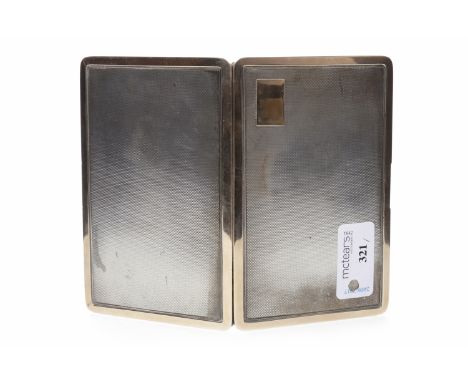 GEORGE V SILVER AND GILT CIGARETTE CASEmaker Wright and Davies, London 1919, registered pattern no. 406089, of rectangular fo