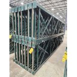 (30x) Teardrop Uprights, 18' T x 42" D, 6" x 5" Foot Plate ($70 Loading fee will be added to buyer's
