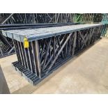 (27x) Mecalux U-80/81 Teardrop Uprights, 20' T x 42" D, 7-1/4" x 5" Foot Plate ($70 Loading fee will